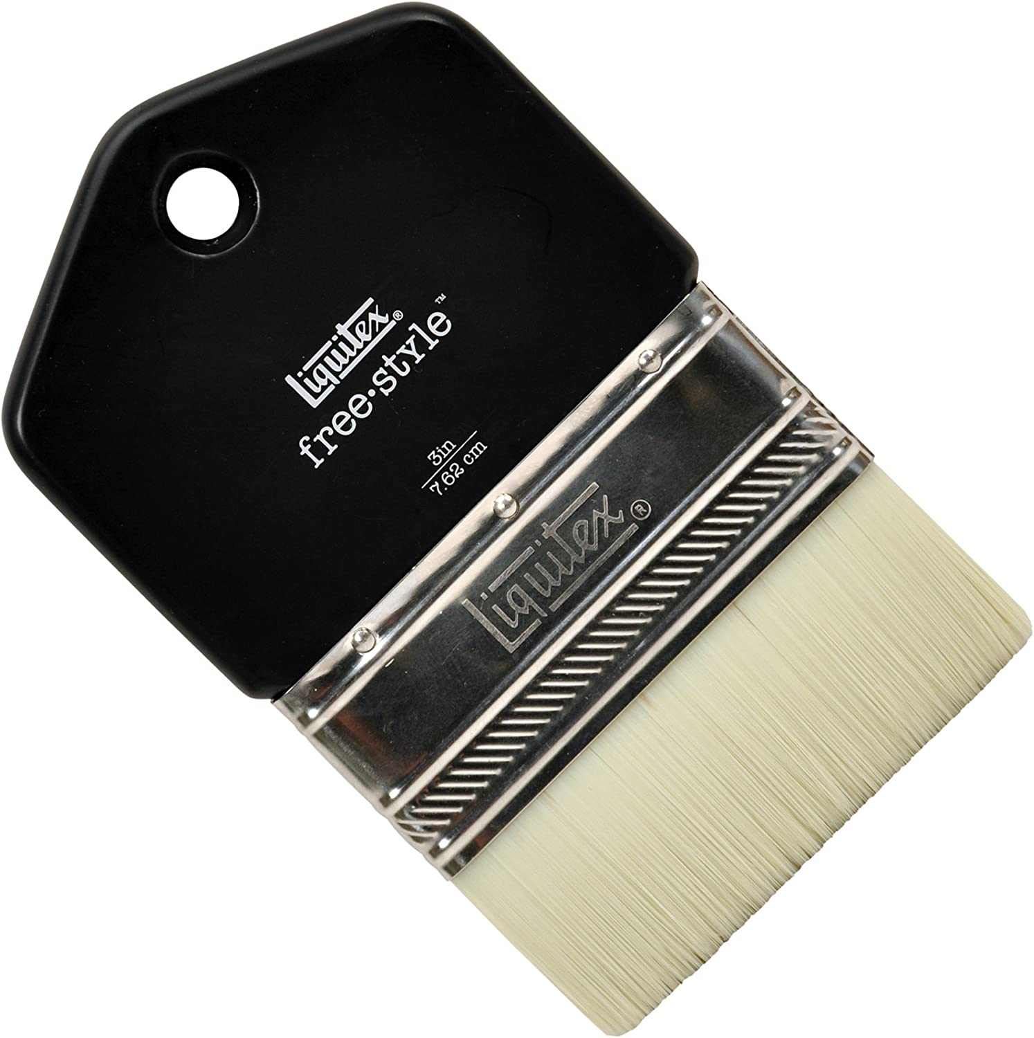 230527224716304_1 Liquitex 1301003 Professional Freestyle Large Scale Brush, Paddle 3-inch, Black - Image 1